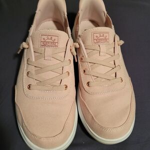 BOBS from Skechers Women's Blush Pink Canvas Sneakers